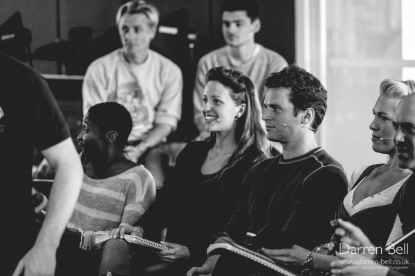 Exclusive Photos: Jonathan Groff and Company in Sitzprobe Rehearsal for HOW TO SUCCEED... Opening Tonight in London! Image