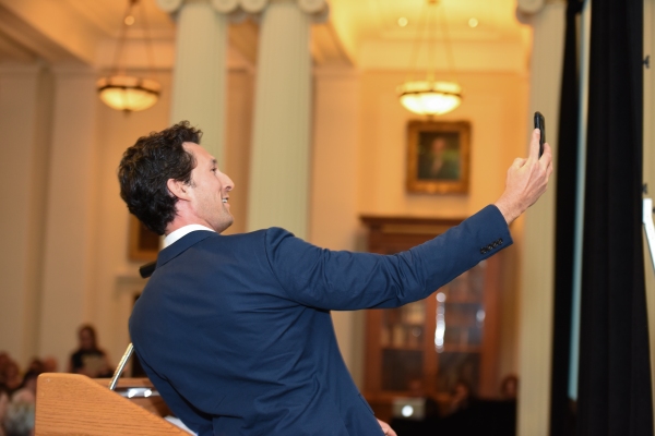 Photo Flash: THE LAST SHIP's Aaron Lazar Hosts Event for Seniors in NYC Image