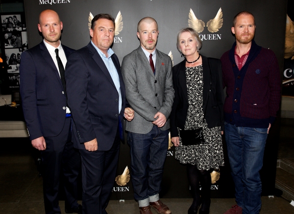 The McQueen Family (Gary, Michael, Janet, Paul) with Stephen Wight (centre) Photo