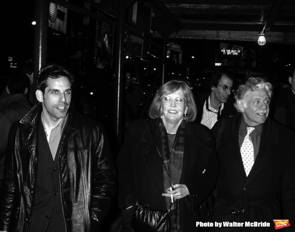 Ben Stiller  with his parents Jerry Stiller and Anne Meara Attending the opening nigh Photo