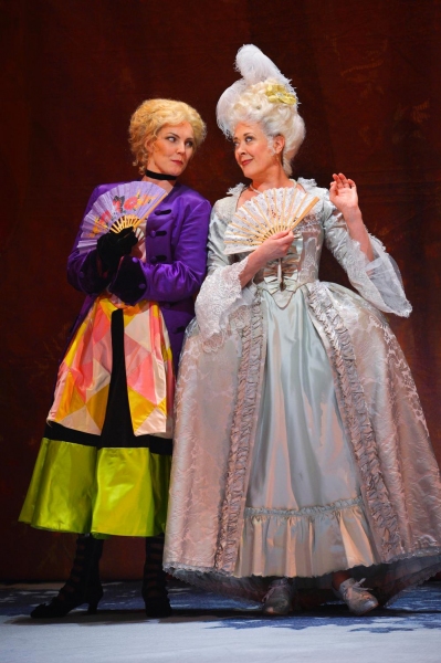 Desiree Armfeldt (Tony Award winner Karen Ziemba) (right) performs ''The Glamorous Li Photo