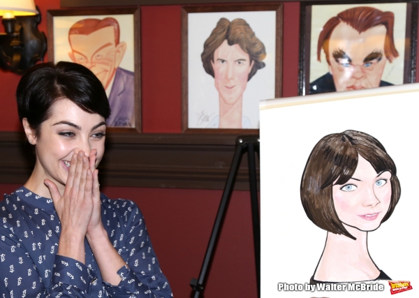 Photo Coverage: AN AMERICAN IN PARIS' Tony-Nominated Leads Get Sardi's Caricatures!  Image
