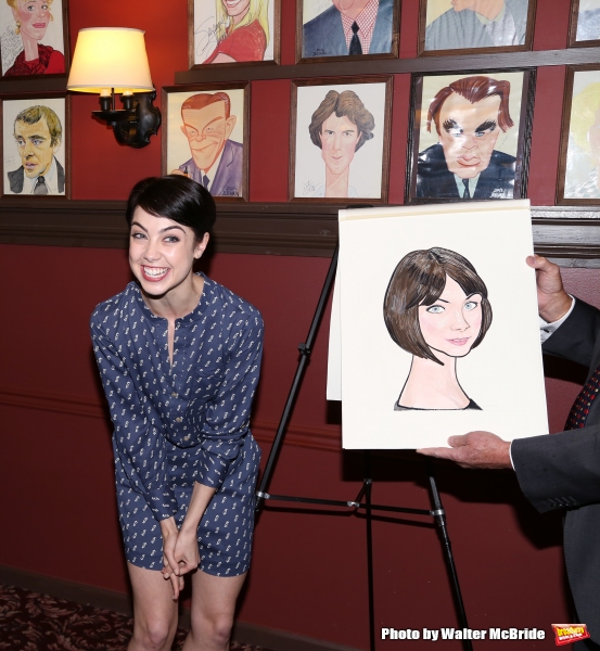 Photo Coverage: AN AMERICAN IN PARIS' Tony-Nominated Leads Get Sardi's Caricatures!  Image