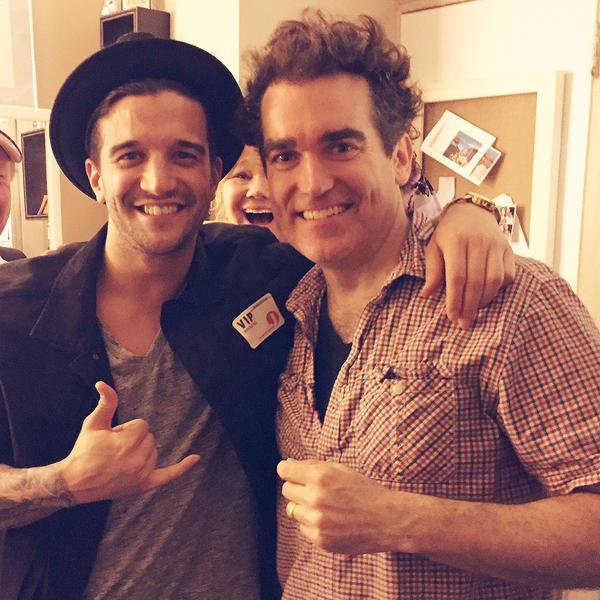 Photo Flash: Mark Ballas Visits His 'Theater Hero' Brian d'Arcy James at SOMETHING ROTTEN! Image
