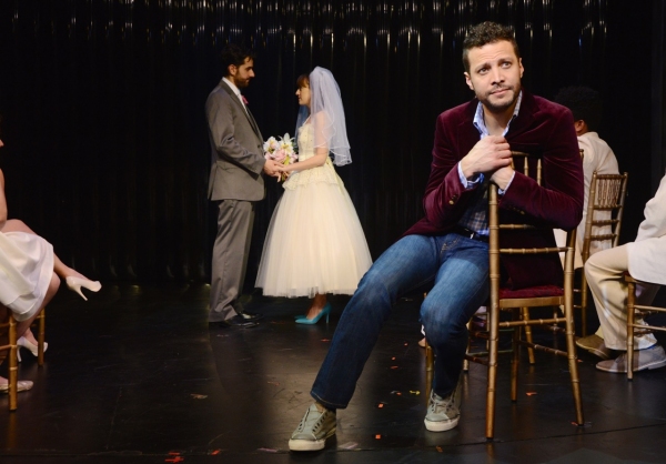 Justin Guarini, John Caliendo and Kate Wetherhead Photo