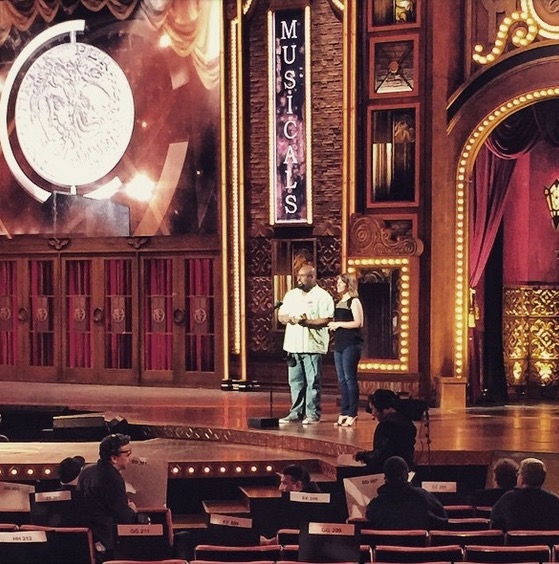 The Creative Arts #TonyAwards Hosts getting their practice on, my Boo @jmiglehart and Photo