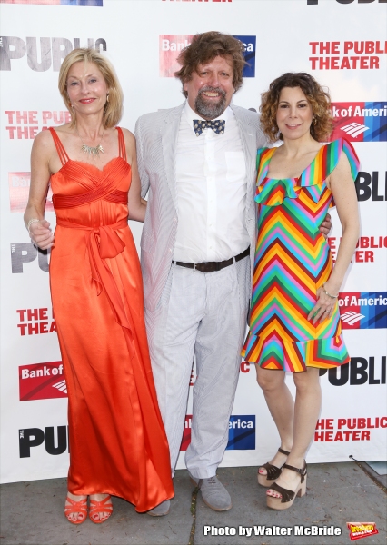 Laurie Eustis, Kylie Brown and Oskar Eustis Photo