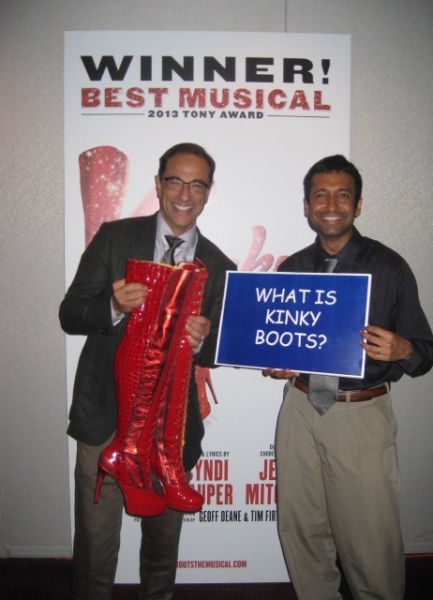 Photo Flash: JEOPARDY! Winner Choyon Manjrekar Attends KINKY BOOTS Tour Performance Image