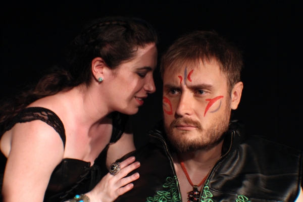 Christina Sheehan (Cassius), V. Orion Delwaterman (Brutus) Photo