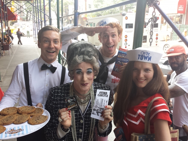 Photo Flash: Off-Broadway's 'MRS. SMITH' Stops by Schmackary's to Plead for Help Finding Her Cat, Carlyle 