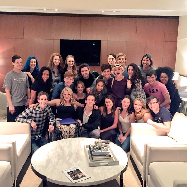 Photo Flash: Lea Michele Supports Deaf West's 'Inspiring' SPRING AWAKENING Cast Image