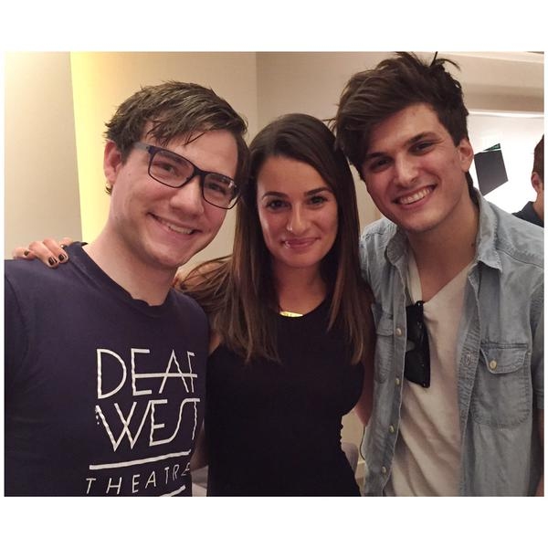 Photo Flash: Lea Michele Supports Deaf West's 'Inspiring' SPRING AWAKENING Cast Image
