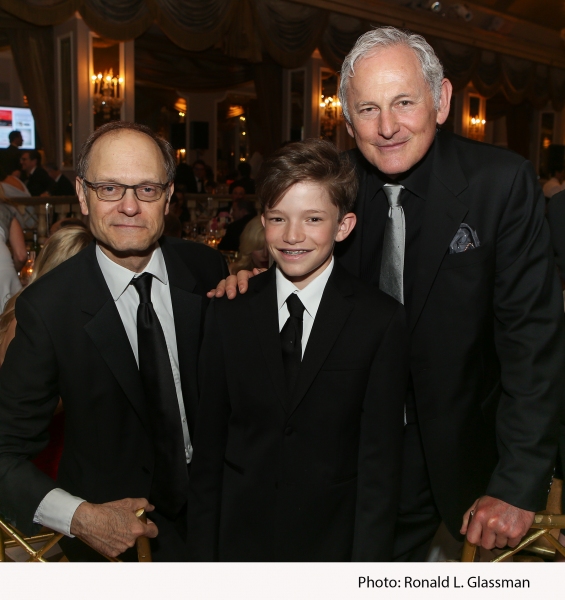 Tony Award winning actor David Hyde Pierce; event honoree Sam Henes; actor Victor Gar Photo