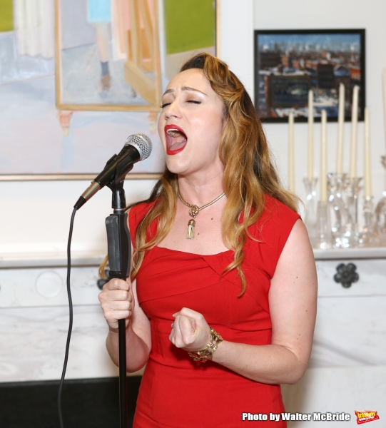 Eden Espinosa performs at ''Parlor Night'' A benefit evening for The Broadway Inspira Photo