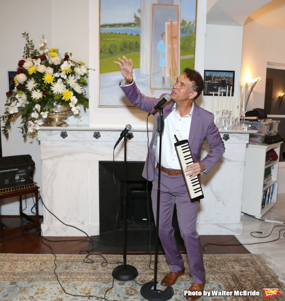 Brian Stokes Mitchell performs at the ''Parlor Night'' A benefit evening for The Broa Photo