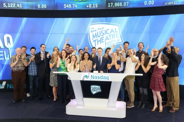 Photo Flash: NYMF Rings the NASDAQ Opening Bell Image
