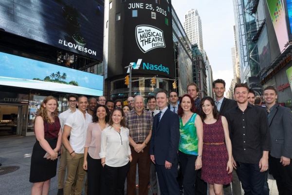Photo Flash: NYMF Rings the NASDAQ Opening Bell Image