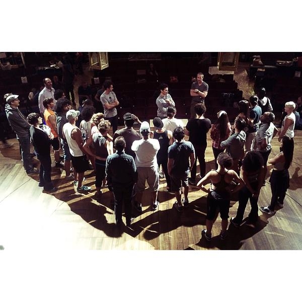 Photo Flash: HAMILTON Cast Assembles on Richard Rodgers Stage For First Time Image