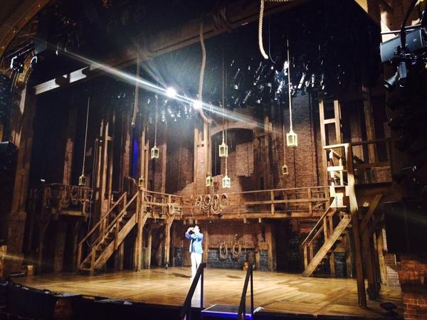 Photo Flash: HAMILTON Cast Assembles on Richard Rodgers Stage For First Time Image