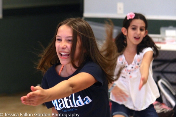 MATILDA''s Bailey Ryon teaching the dance combo to ''Naughty'' at A Class Act NY''s M Photo