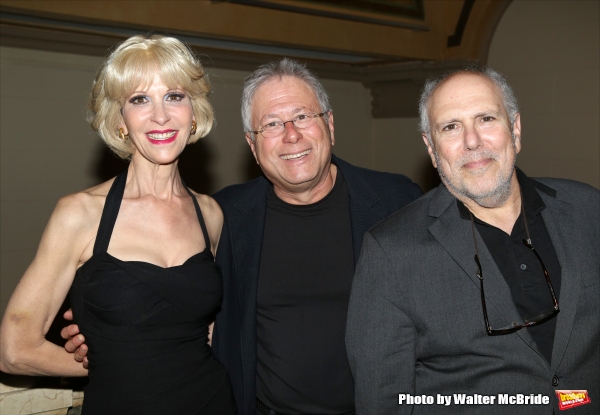 Ellen Greene, Alan Menken and Lee Wilkof Photo