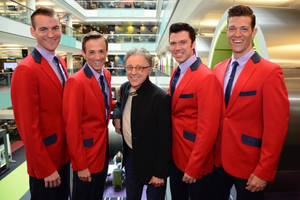 Photo Flash: Frankie Valli Meets West End, UK Touring Casts of JERSEY BOYS Image