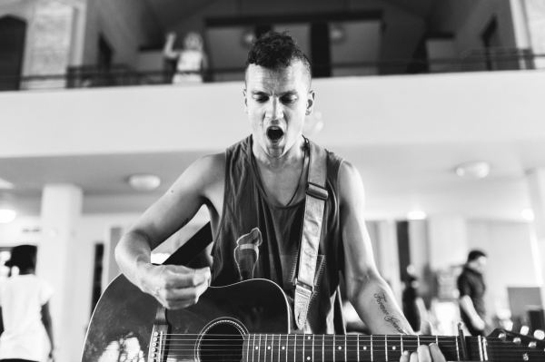 Photo Flash: First Look at Aaron Sidwell, Lucas Rush, Amelia Lily and More in Rehearsals for UK's AMERICAN IDIOT Image