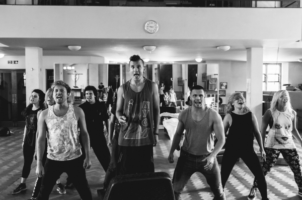 Photo Flash: First Look at Aaron Sidwell, Lucas Rush, Amelia Lily and More in Rehearsals for UK's AMERICAN IDIOT 