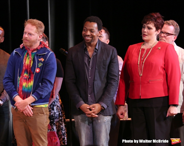 Mo Rocca with Cast Alumni featuring:  Jesse Tyler Ferguson, Derrick Baskin, Lisa Howa Photo