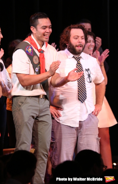 Jose Llana and Dan Fogler during the Curtain Call for the One Night Only 10th Anniver Photo