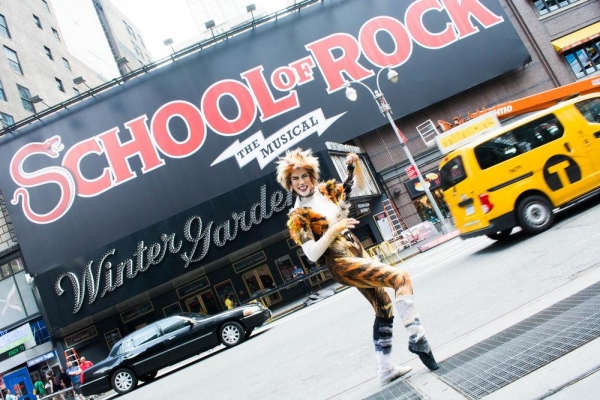 Photo Flash: SCHOOL OF ROCK Takes Over CATS' Former Broadway Home Image