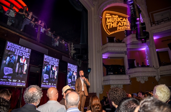 Dan Markley at the NYMF 2015 opening at the Liberty Theater Photo