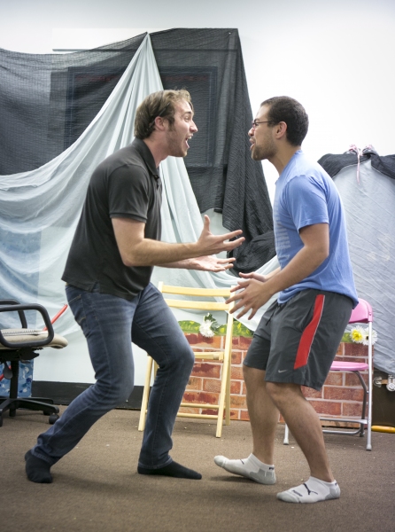 Photo Flash: First Look at Neala Barron, Matt Frye & More in Rehearsal for Brown Paper Box Co.'s [title of show] Image