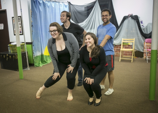 Photo Flash: First Look at Neala Barron, Matt Frye & More in Rehearsal for Brown Paper Box Co.'s [title of show] Image