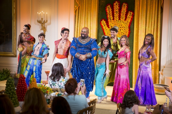 Photo Flash: ALADDIN Cast Gets Standing Ovation, First Lady's Praise at the White House  Image