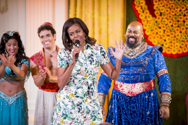 Photo Flash: ALADDIN Cast Gets Standing Ovation, First Lady's Praise at the White House  Image