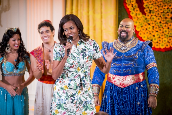 Photo Flash: ALADDIN Cast Gets Standing Ovation, First Lady's Praise at the White House  Image