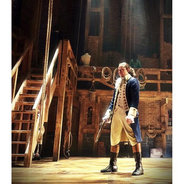Photo Flash: In the Room Where it Happens! Lin-Manuel Miranda, Leslie Odom Jr., and HAMILTON Cast Rehearse Image