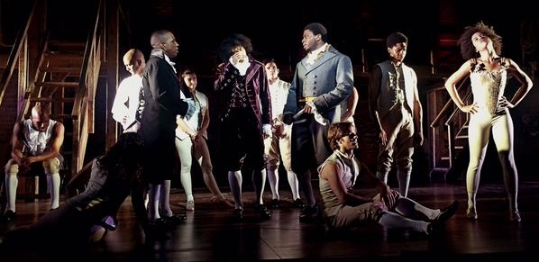 Photo Flash: In the Room Where it Happens! Lin-Manuel Miranda, Leslie Odom Jr., and HAMILTON Cast Rehearse Image