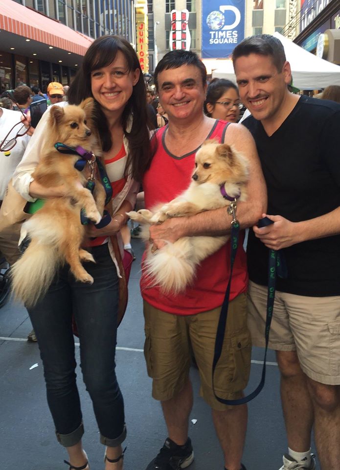 Photo Flash: Lena Hall & Lawrence Leritz Adopt Sisters at Broadway Barks Image