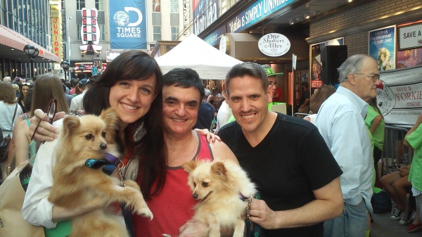 Photo Flash: Lena Hall & Lawrence Leritz Adopt Sisters at Broadway Barks Image