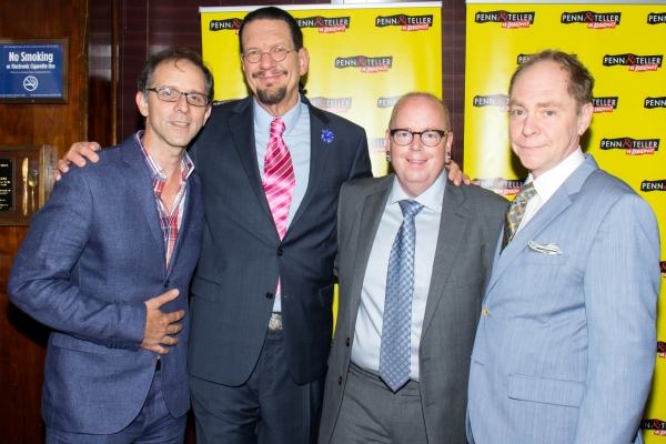 John Rando, Penn Jillette, Mike Jones, Teller Photo