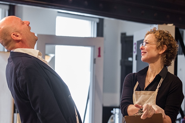 Photo Flash: First Look at Brittany Uomoleale, Victor Almanzar & More in Rehearsal for Steppenwolf's GRAND CONCOURSE Image