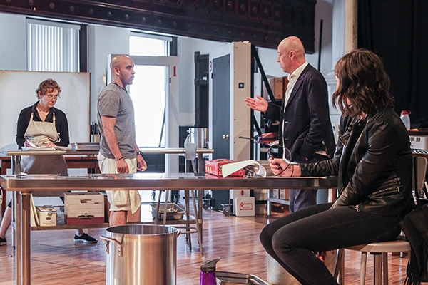 Photo Flash: First Look at Brittany Uomoleale, Victor Almanzar & More in Rehearsal for Steppenwolf's GRAND CONCOURSE 