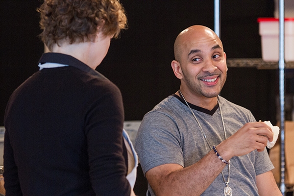 Photo Flash: First Look at Brittany Uomoleale, Victor Almanzar & More in Rehearsal for Steppenwolf's GRAND CONCOURSE Image