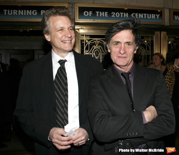 Rick Elice & Roger Rees arriving for the Opening Night Performance of THE FARNSWORTH  Photo
