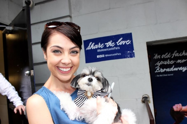 Photo Flash: Rescue Pooch Tinkerbelle the Dog Visits AN AMERICAN IN PARIS Image