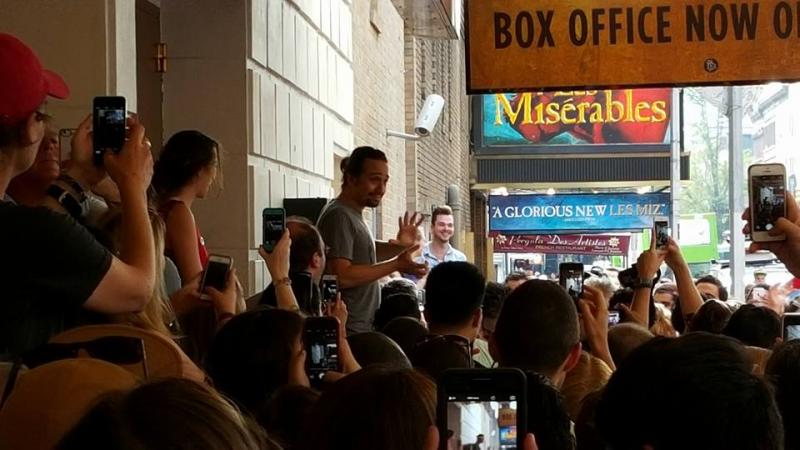 Photo Coverage: They Wanna Be in the Room Where It Happens- Fans Flock for HAMILTON's First Lottery! Image