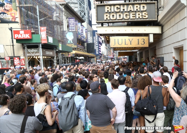 Photo Coverage: They Wanna Be in the Room Where It Happens- Fans Flock for HAMILTON's First Lottery! Image