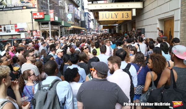 Photo Coverage: They Wanna Be in the Room Where It Happens- Fans Flock for HAMILTON's First Lottery! Image